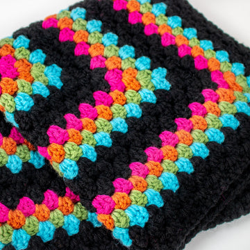 Sally Infinity Granny Square Crochet Blanket