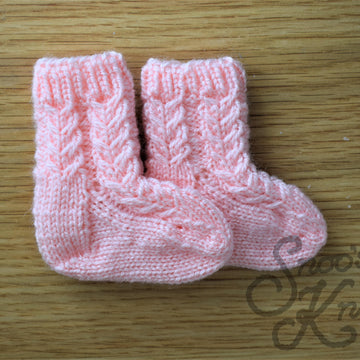 Baby Socks Knitting Pattern Snoo's Knits