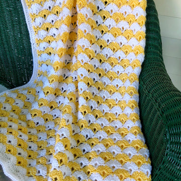 Timeless Lacy Shell Crochet Blanket