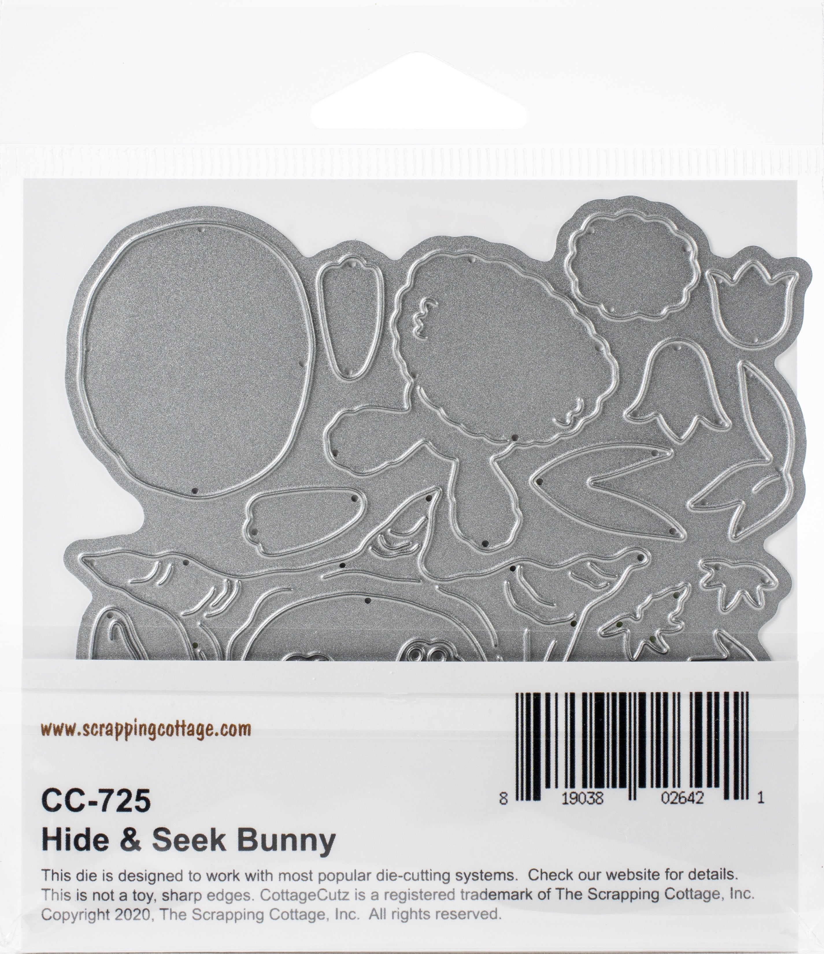 CottageCutz Dies - Hide & Seek Bunny 3.2"X2.4"