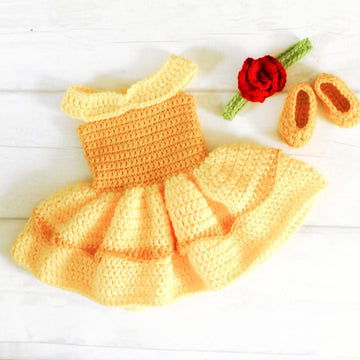 Princess Belle Dress Set