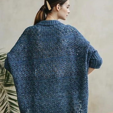 Airy Petrol Shrug