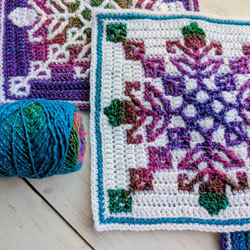 Dusky Meadow Mosaic Square