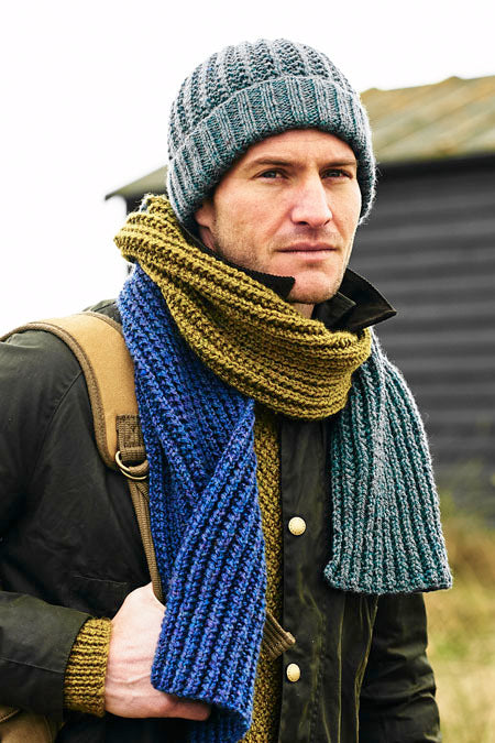 Hat and Scarves in Stylecraft Highland Heathers Aran - 9878 - Leaflet