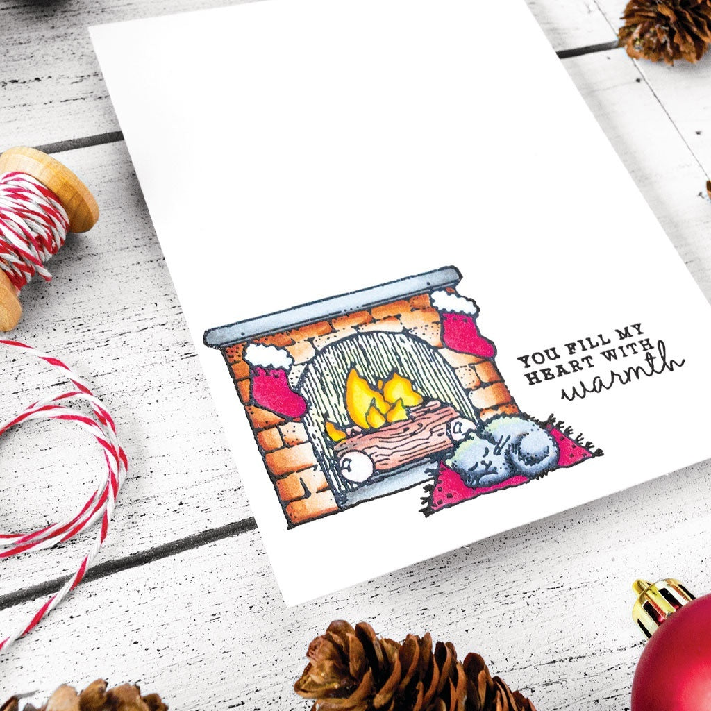 Hero Arts From The Vault Clear Stamp 4"X6" - Home Scene