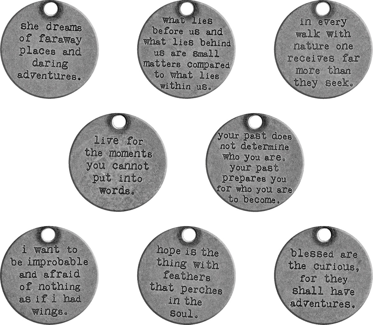 Advantus Idea-Ology Metal Quote Tokens 8/Pkg - 318893