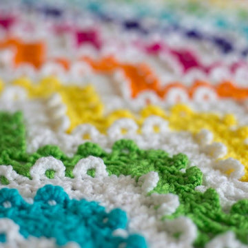 Loop the Loop Chevron Afghan