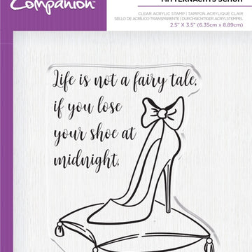 Crafter's Companion Clear Acrylic Quirky Stamp 2.5"X3.5" - Midnight Shoe