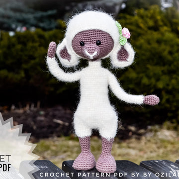 Crochet Pattern: Rosy the lamb toy