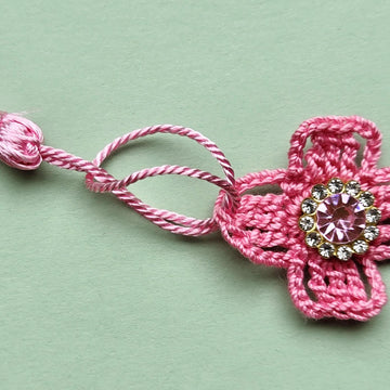 Pink Cross keychain pattern