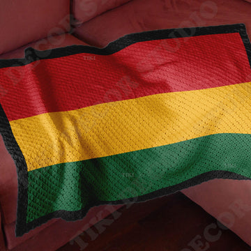 C2C Crochet Pattern Striped Rasta Blanket Rastafari Throw Reggae Afghan