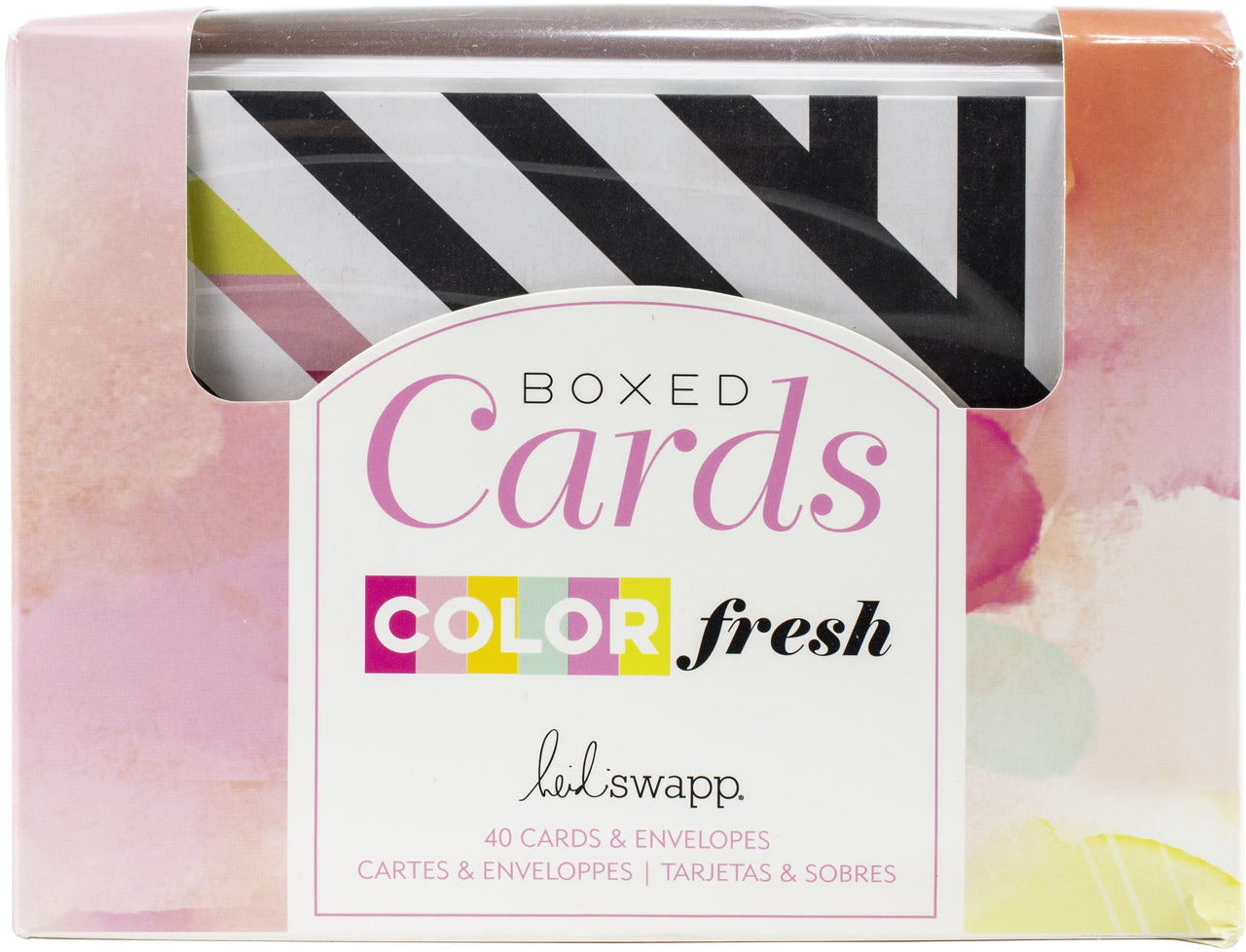 American Crafts Heidi Swapp A2 Cards W/Envelopes (4.375"X5.75") 40/Box - Color Fresh
