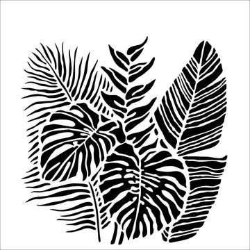 The Crafter's Workshop Crafter's Workshop Template 6"X6" - Tropical Fronds