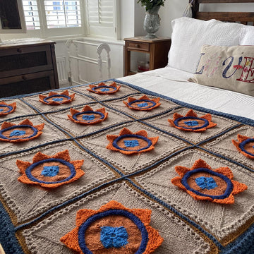 Lotus Patchwork Afghan