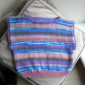 Striped Slipover Vest