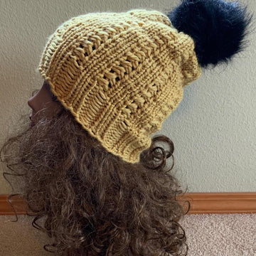 Barrels & Purls Hat -- a loom knit pattern