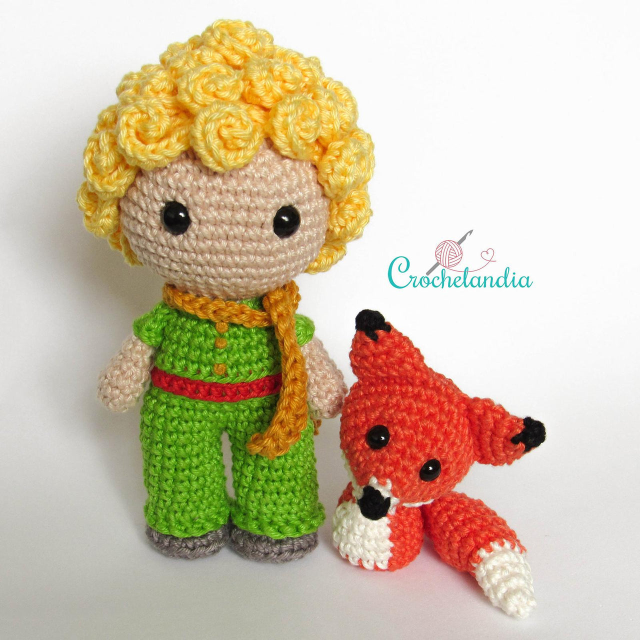 The Little Prince and the Fox amigurumi doll - crochet pattern by Crochelandia