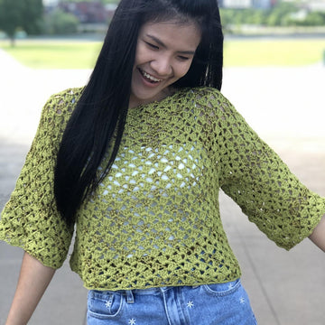Lacy Crochet Sweater Top