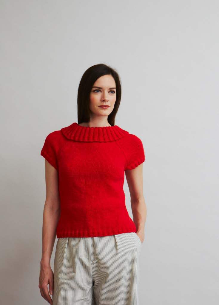 Bridgitte Jumper - Knitting Pattern For Women in Debbie Bliss Sita - Downloadable PDF