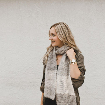 Caron Latte Scarf