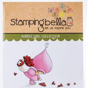 Stamping Bella Cling Stamps - Bundle Girl With A Heart Trail