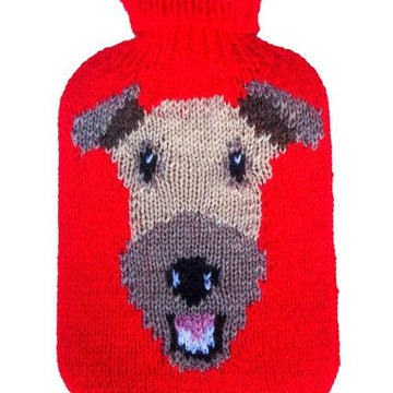 Airedale Terrier sweater, hotwater bottle cover, hat, dog toys