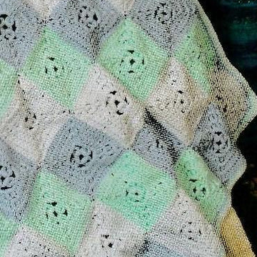 Crochet Throw and Cushion Cover