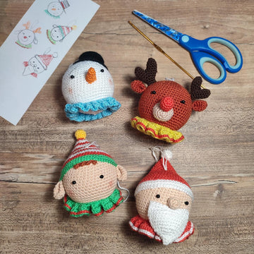 Christmas Crochet Bauble Set