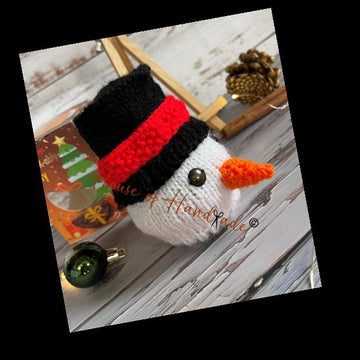 Snowman Chocolate Orange Cover Knitting Pattern