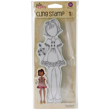 Prima Marketing Julie Nutting Mixed Media Cling Rubber Stamp - Kiera