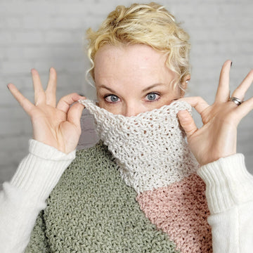 Mossy Turtle Neck Warmer Poncho