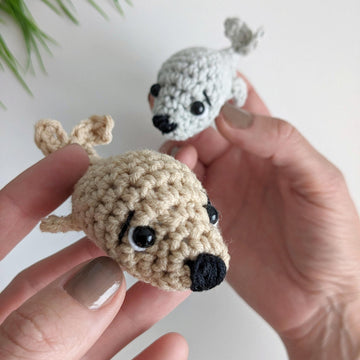 Crochet seal pattern, NO SEW crochet plush pattern, amigurumi sea animal