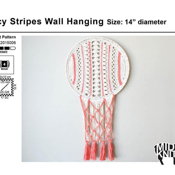 Lacy Stripes Wall Hanging (2015006)