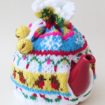 Fair Isle Jingle Bells Christmas Tea Cosy