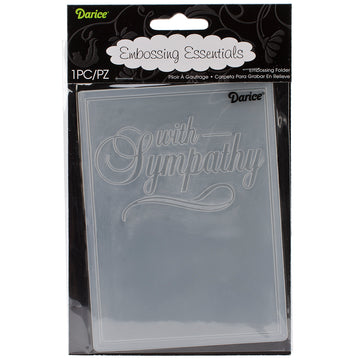 Darice Embossing Folder 4.25"X5.75" - With Sympathy