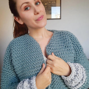 The Twisted Garter Cardigan