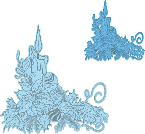 Heartfelt Creations Cut & Emboss Dies - Candlelit Poinsettia 2.5" To 4.25"