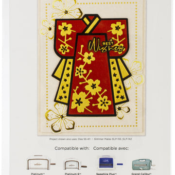 Spellbinders Destination Japan Etched Die By Lene Lok - Die D-Lites Kimono