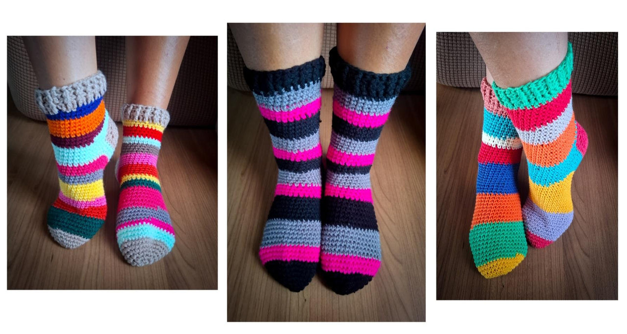Happy Scrappy Socks
