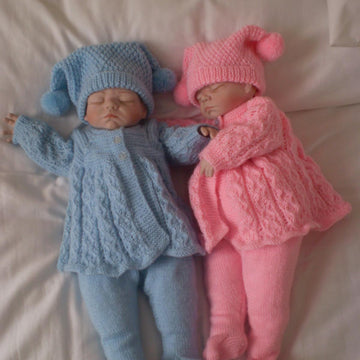 Reborn / 0-3 Months Baby Matinee / Pram Set