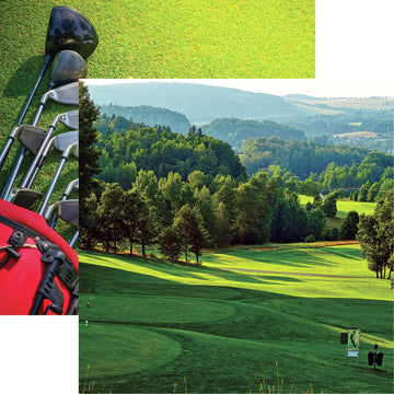 Reminisce Golf Double-Sided Cardstock 12"X12" 25/Pkg - Fairway