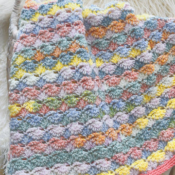 Watercolor Shells Afghan
