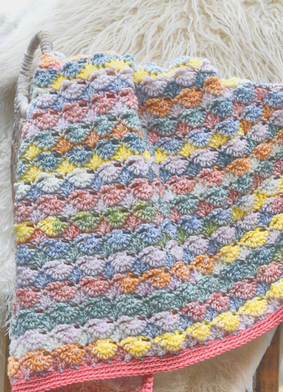 Watercolor Shells Afghan