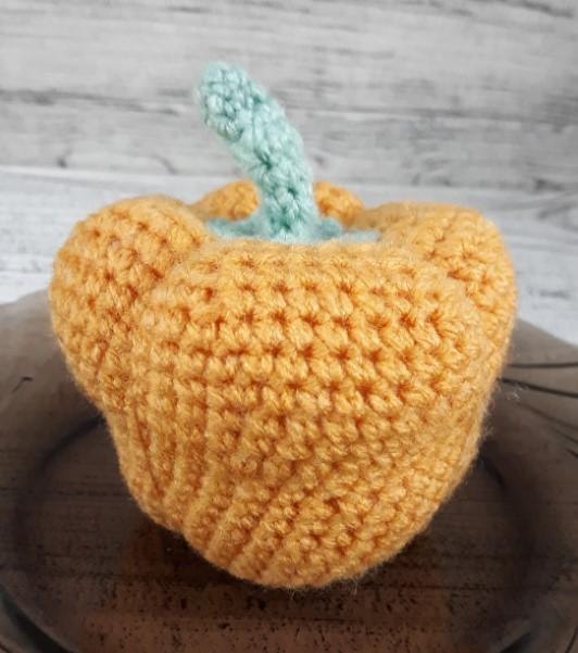 Crochet Bell Pepper Pattern: Montessori Baby Toy, Gaming Decor (PDF Pattern)
