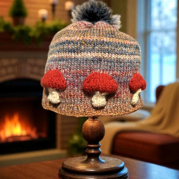 Mushroom Beanie Winter Hat