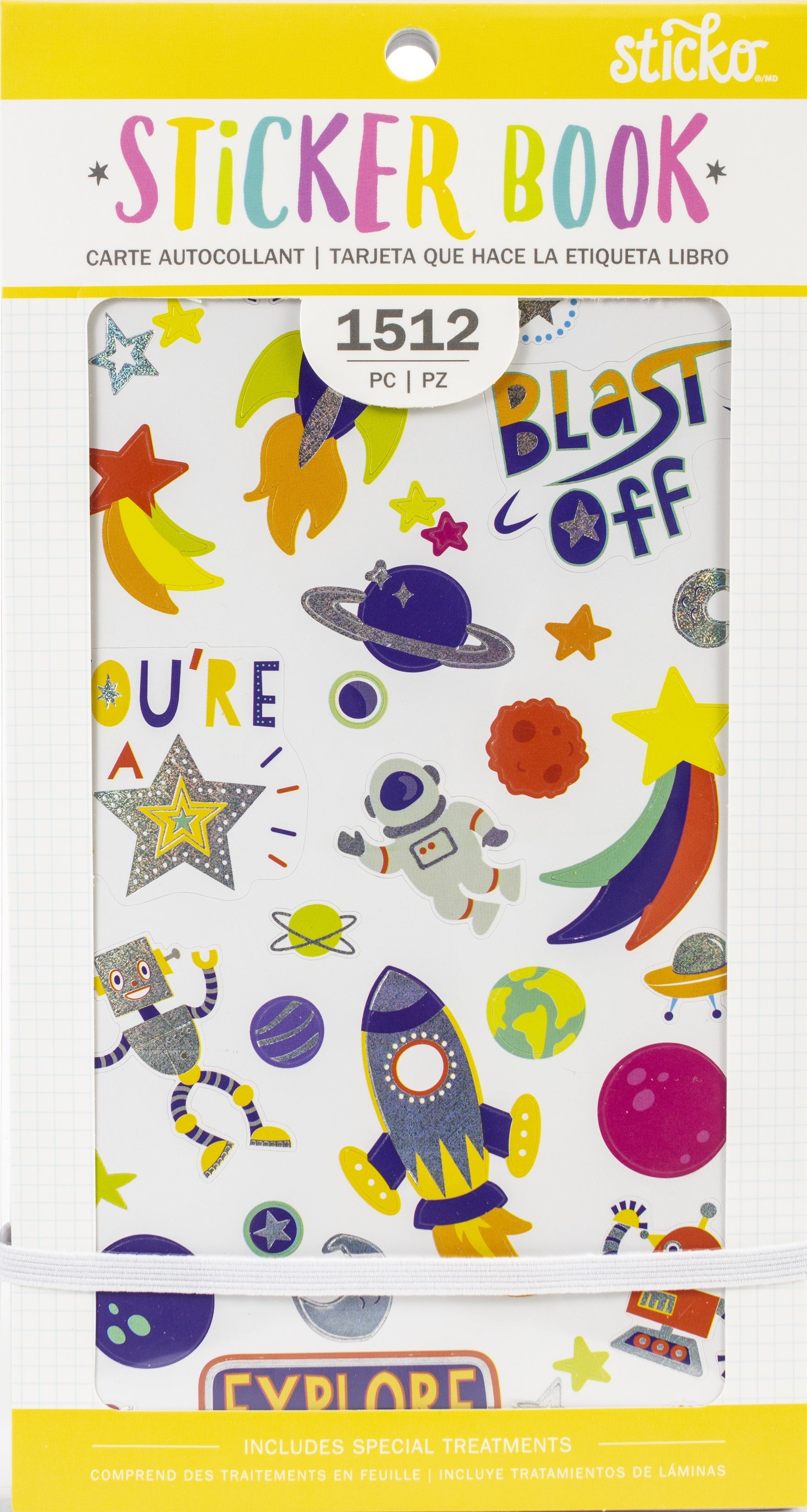 Sticko Sticker Book 4.75"X9" - Young & Fun, 1512/Pkg