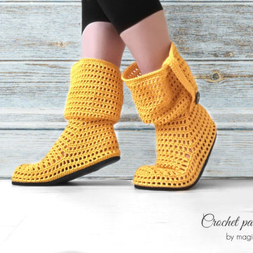 Summer boots on flip-flop soles