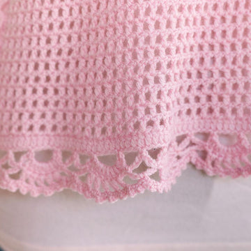 C952-Luisa Scalloped Filet Crochet Topper