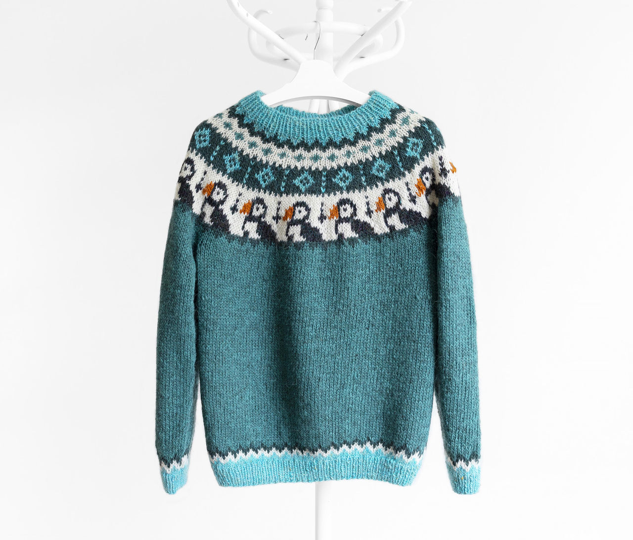 PUFFIN Icelandic Lopapeysa Sweater for Adults XS-5XL and Kids