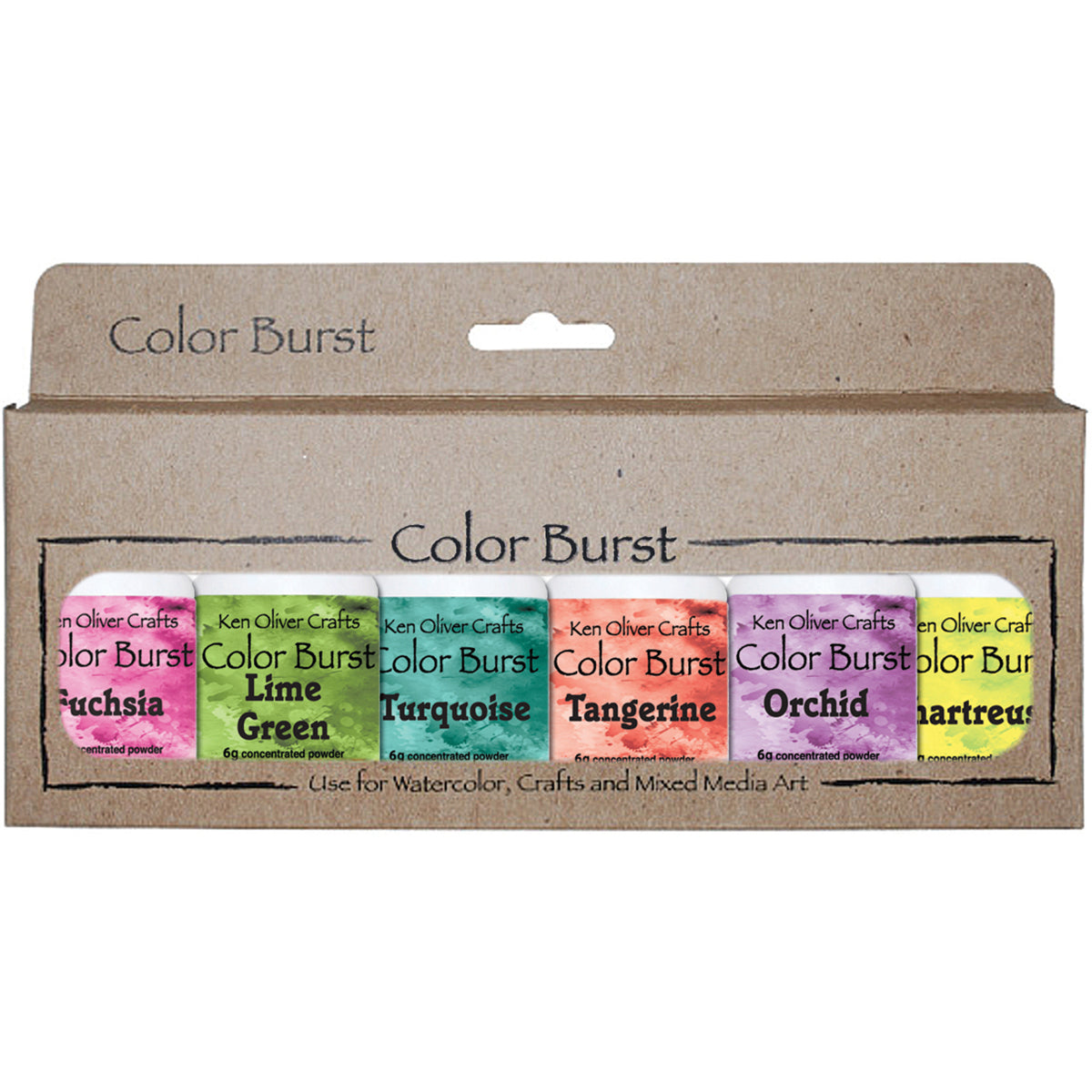 Ken Oliver Color Burst Powder 6/Pkg - Caribbean Brights